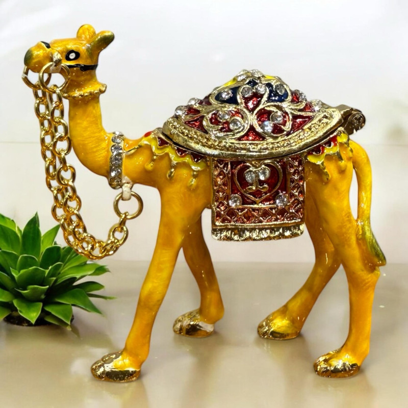 Brass Camel Trinket Box