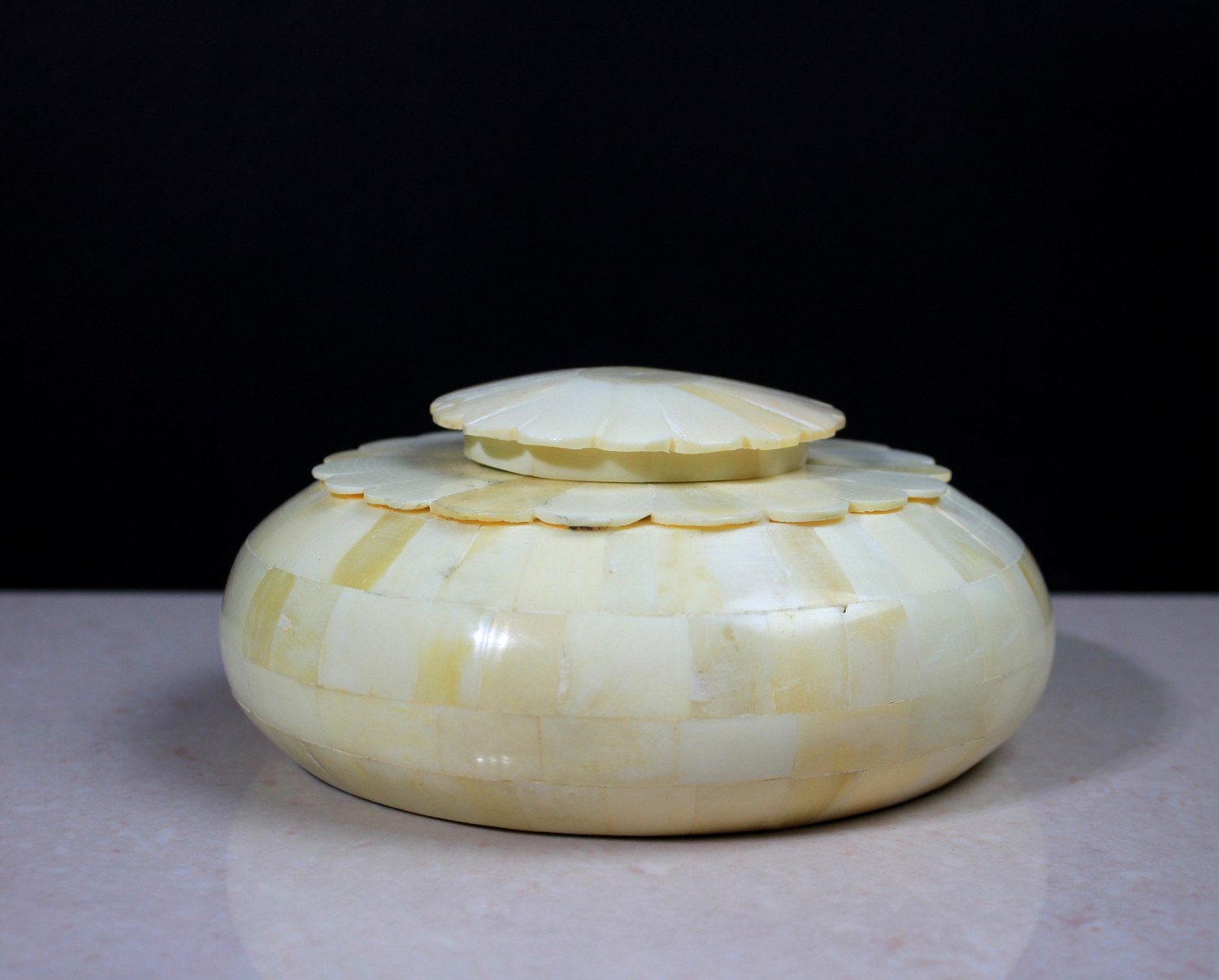 Bone Tobacco Box Plain White