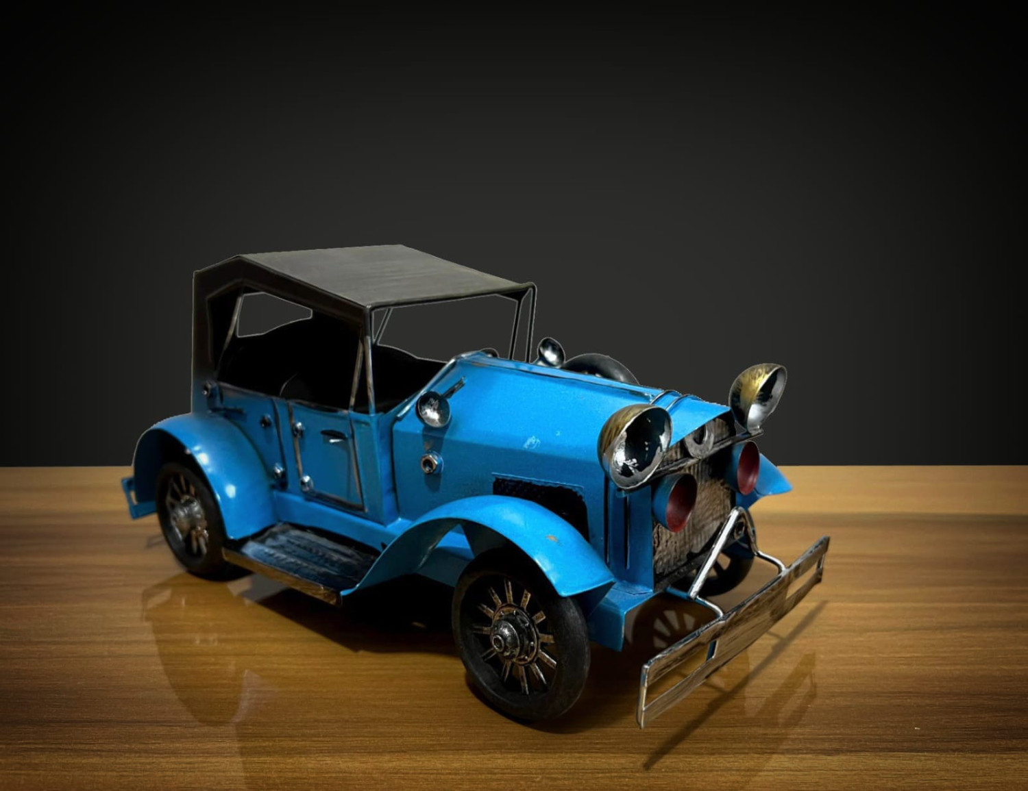 Metal Vintage Car Blue