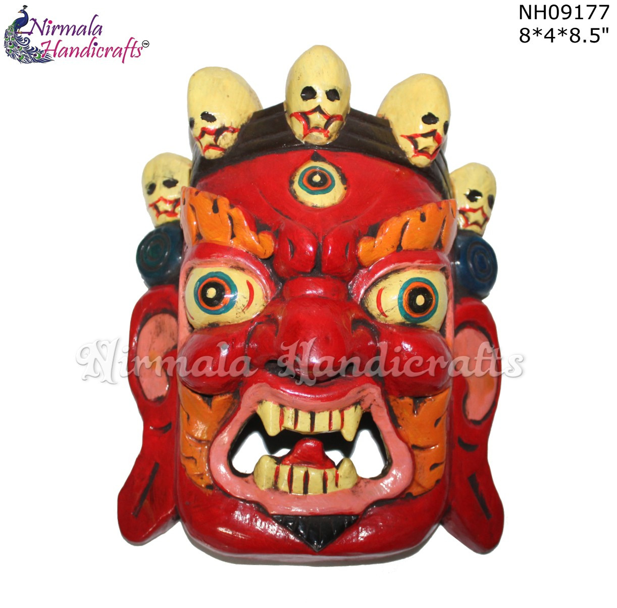 Wooden Bhairav Mask