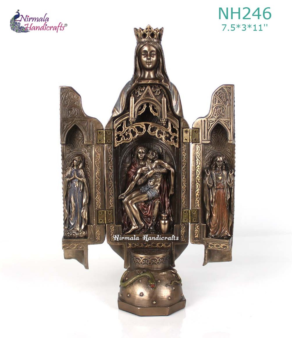 SAINT MARY STATUE WITH CHURCH