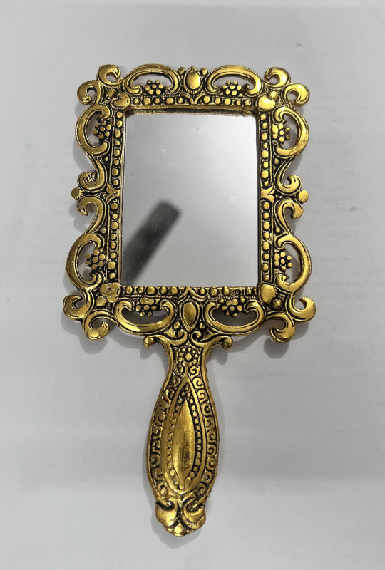 Metal Square Hand Mirror