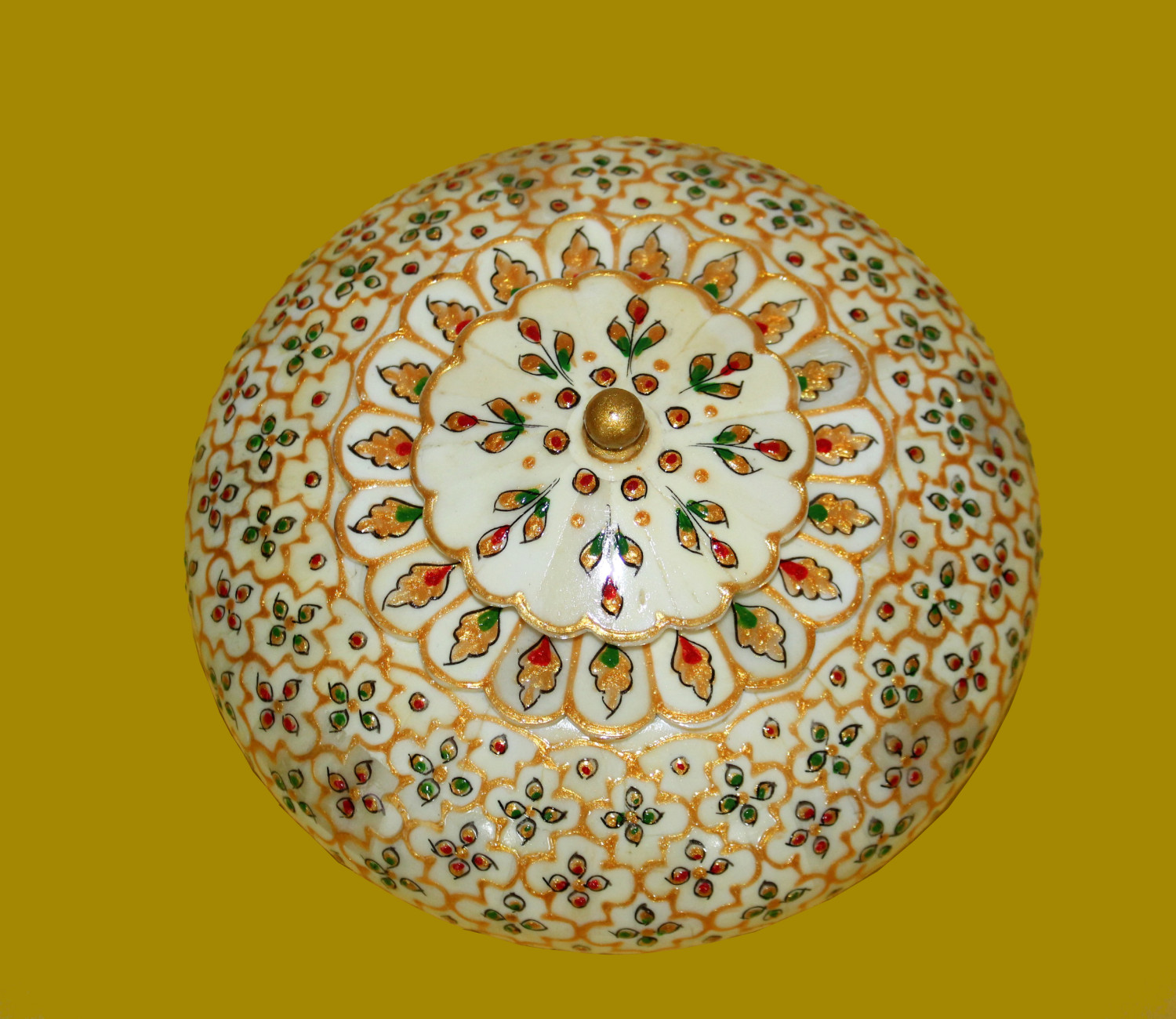 Bone Tobacco Box Embossed