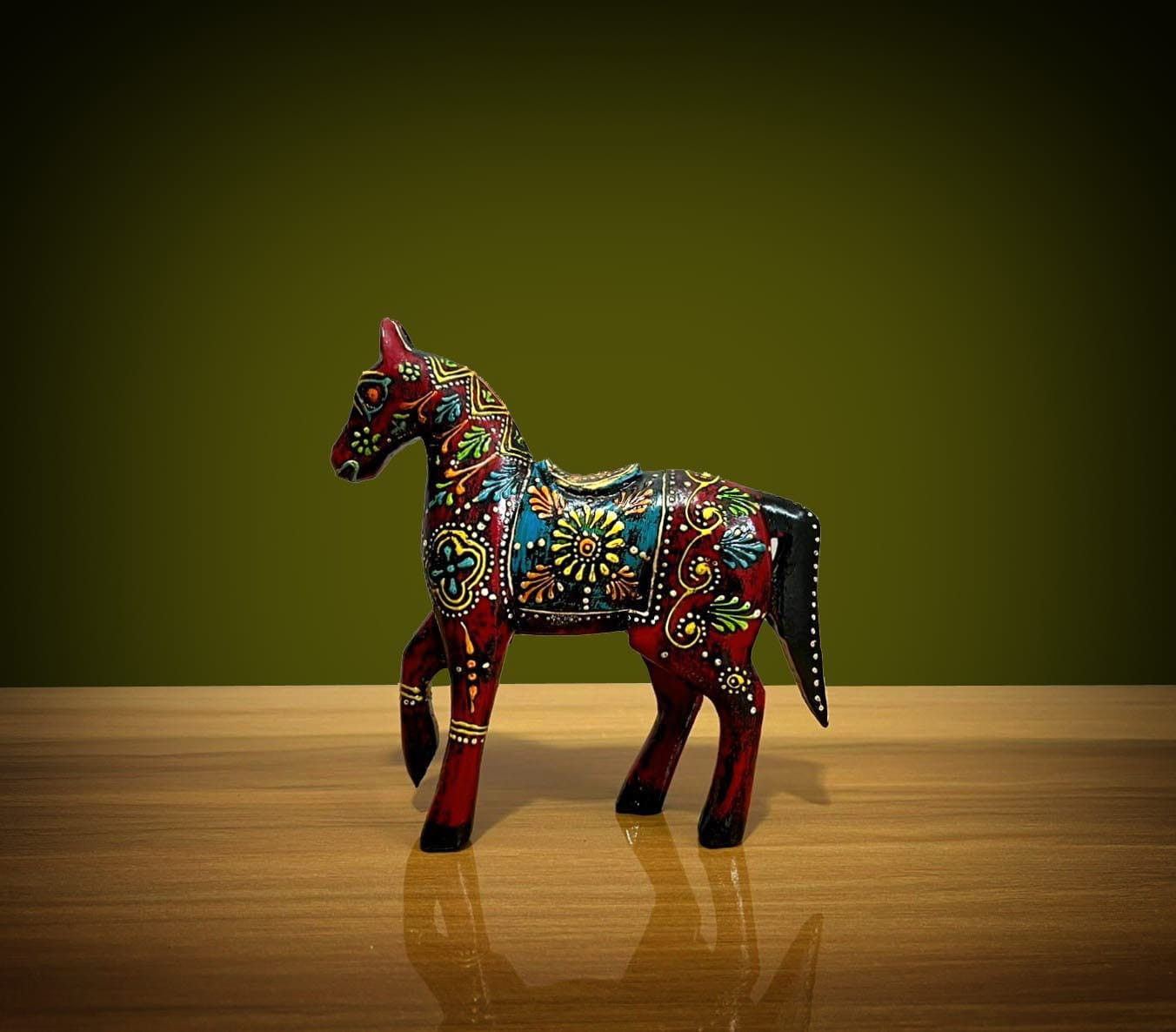 Wooden Horse Fine Color Embossed