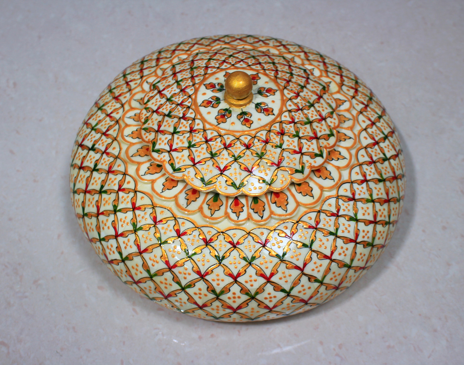 Bone Tobacco Box Embossed