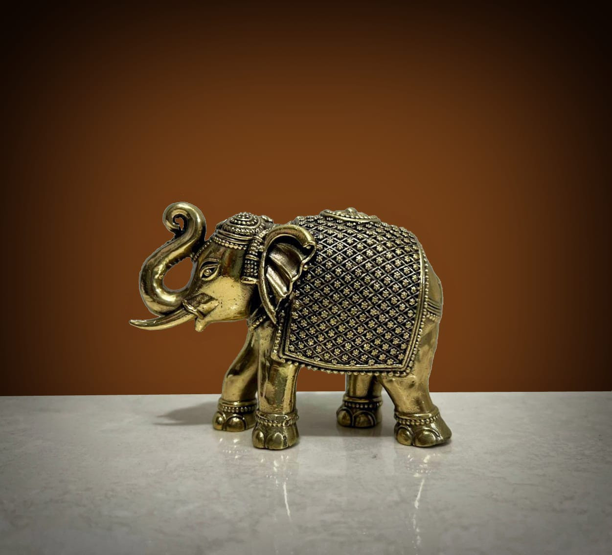 Brass Elephant Statue