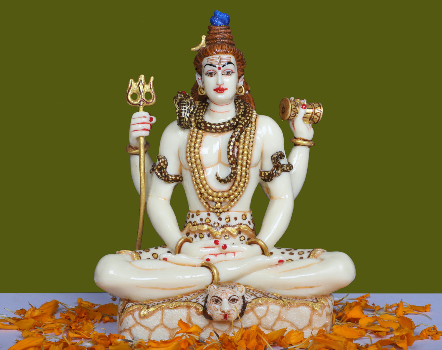 SHIVA SMALL FINE PAINTED