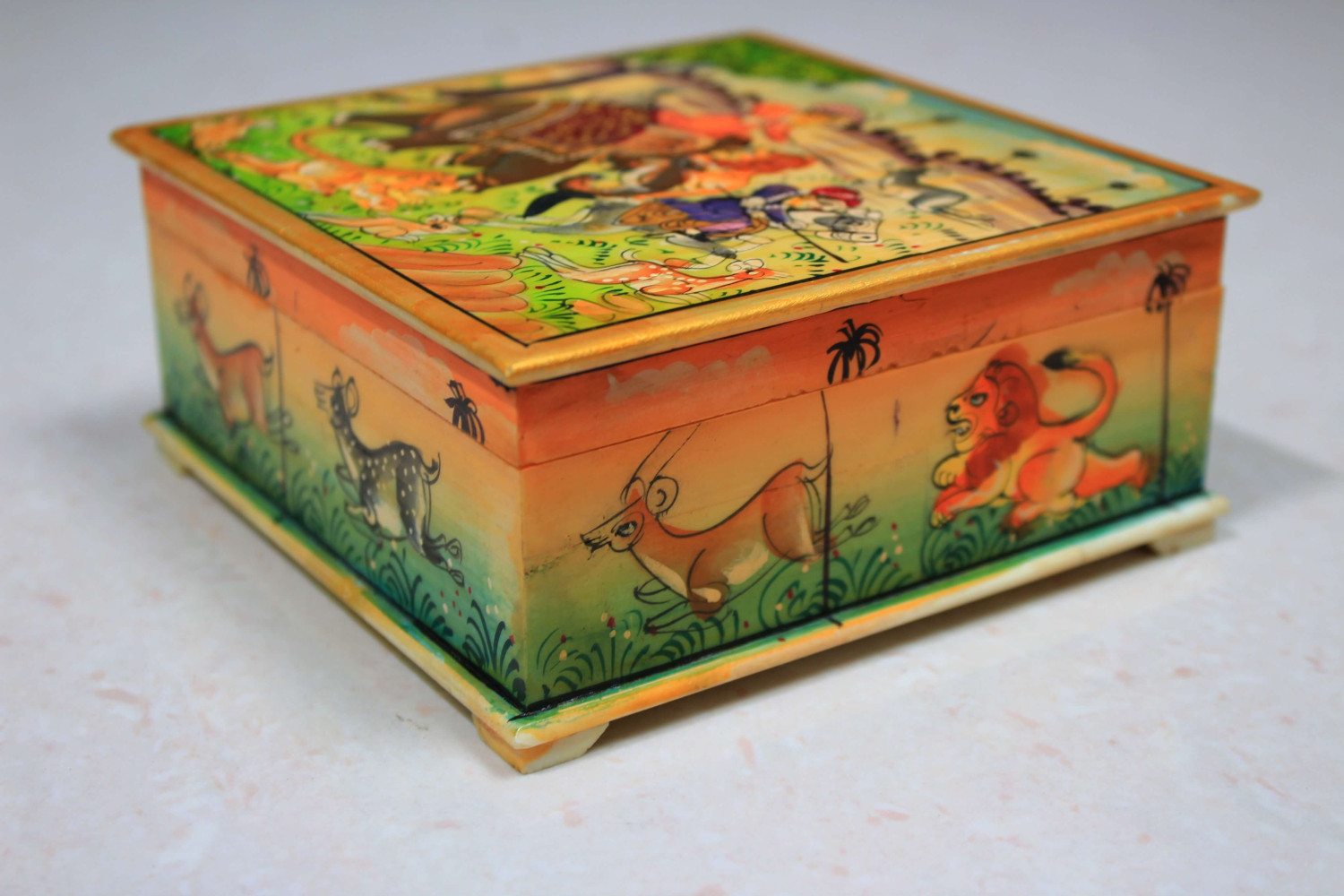 Solid Bone Box Painted