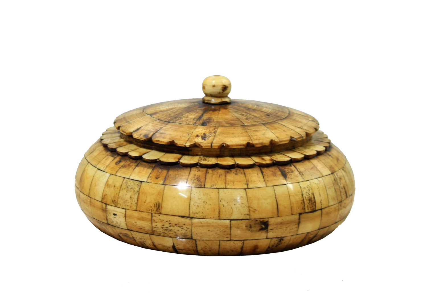 Bone Tobacco Box Antique Finish