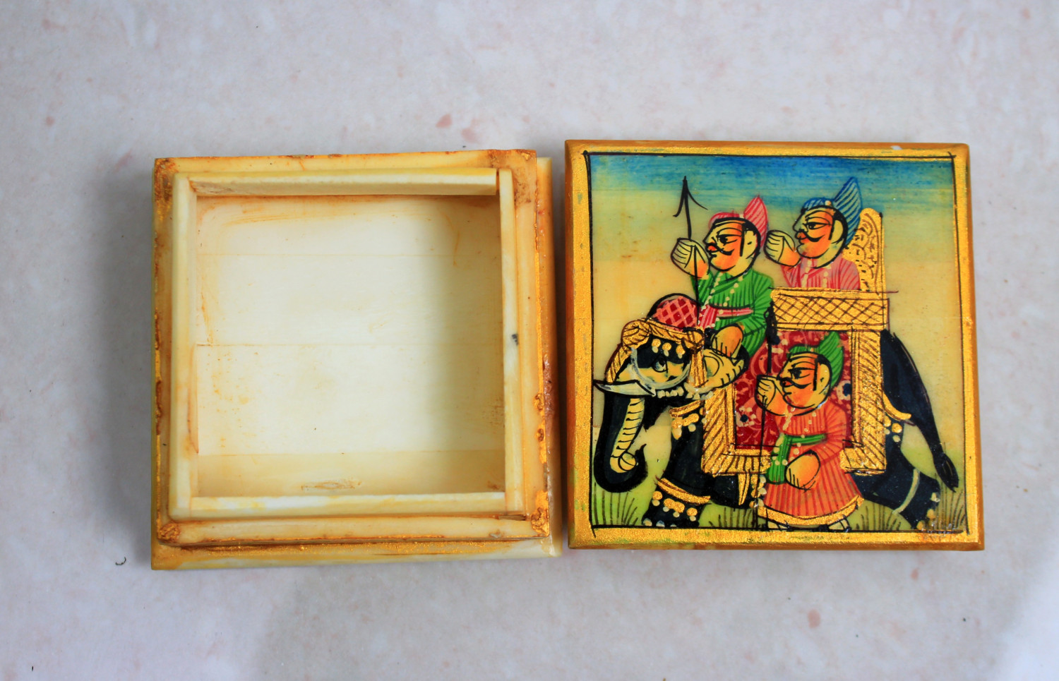 Solid Bone Box Painted