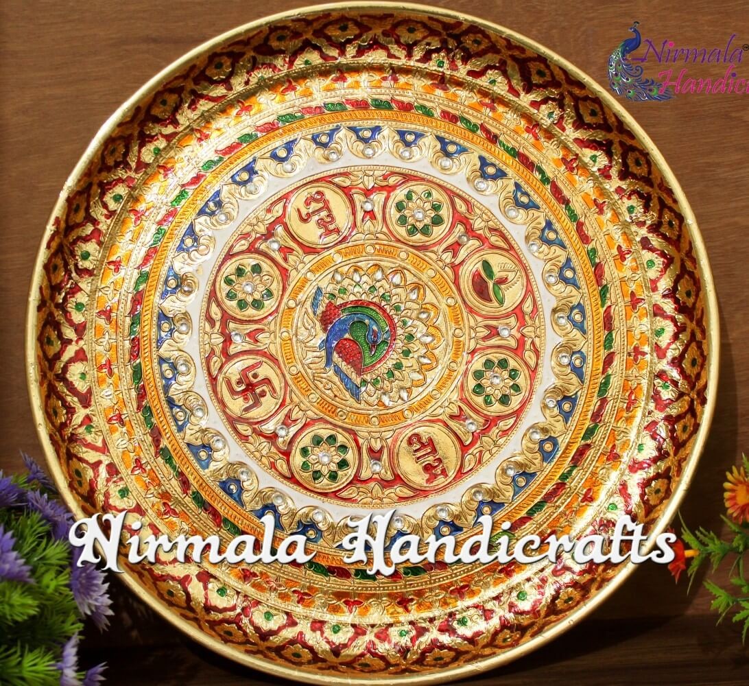 Meenakari Big Puja Thali