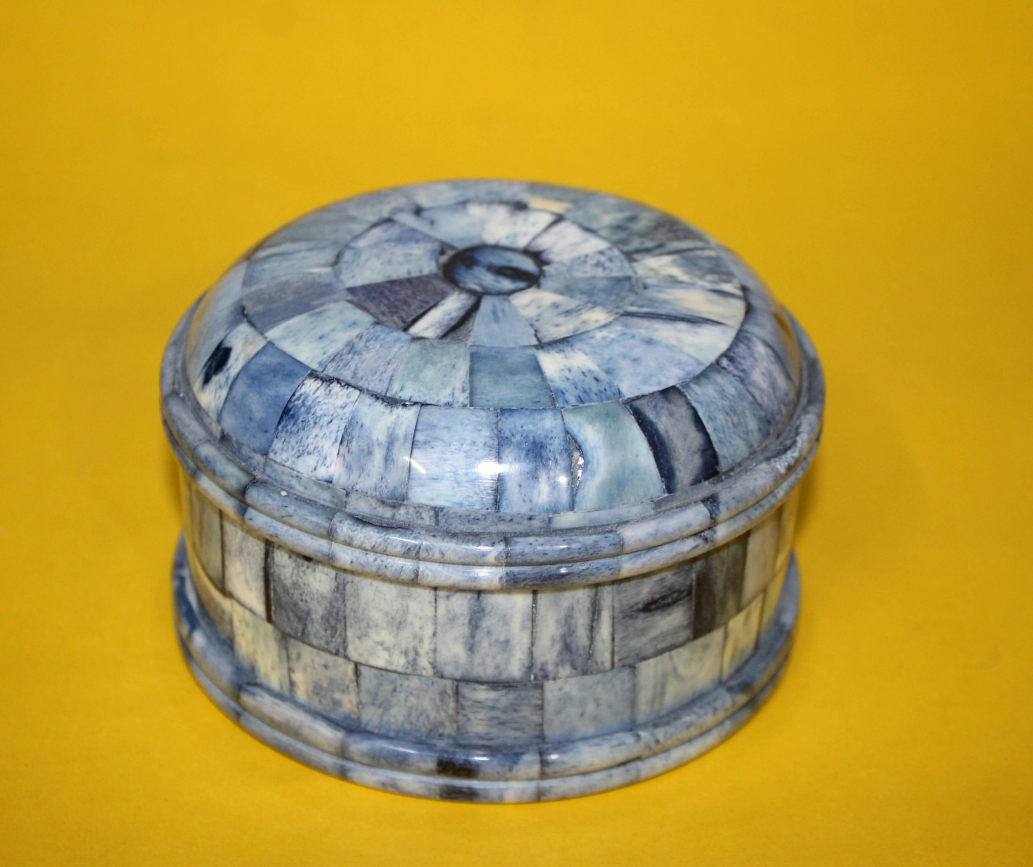 bone Powder Box Grey Finish