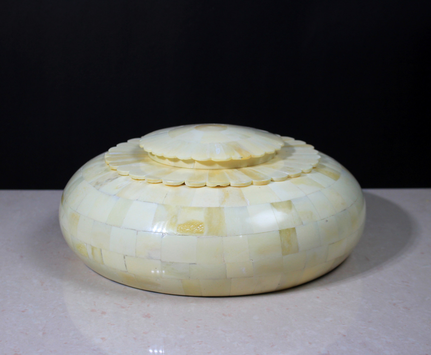 Bone Tobacco Box Plain White