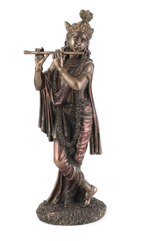 Copper Finish S.T. Krishna Statue