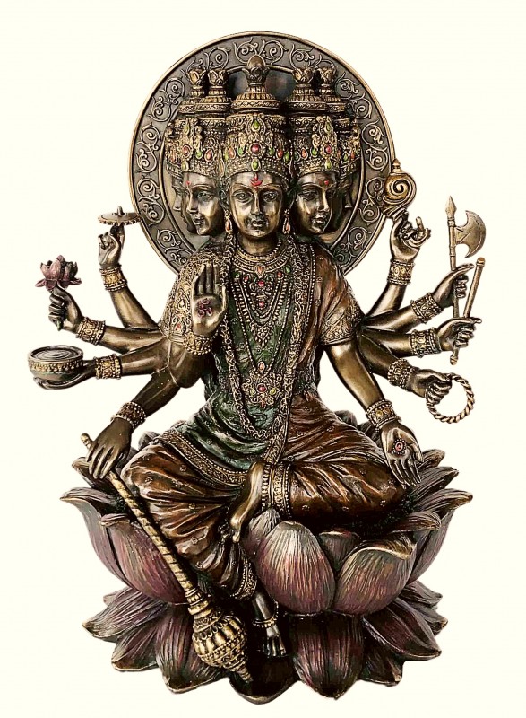 Copper Finish Gaytri Maa