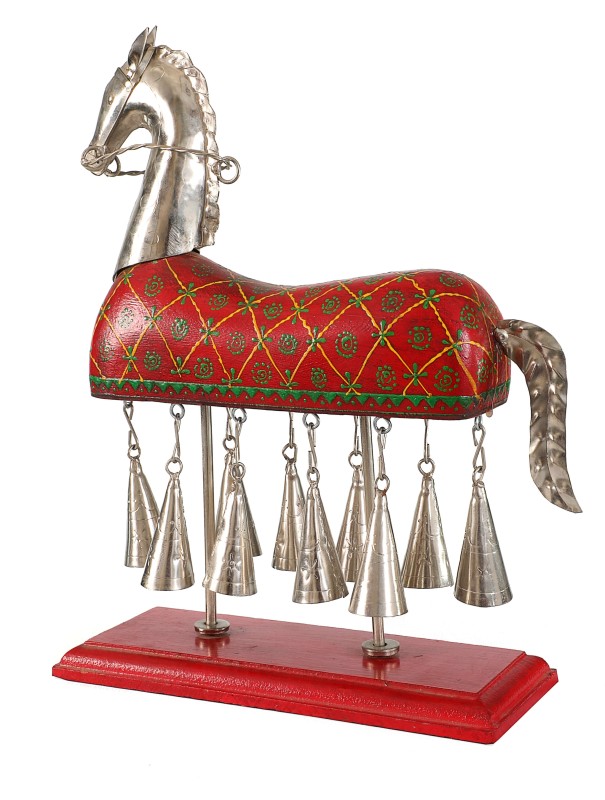 WOODEN MIX IRON BELL HORSE