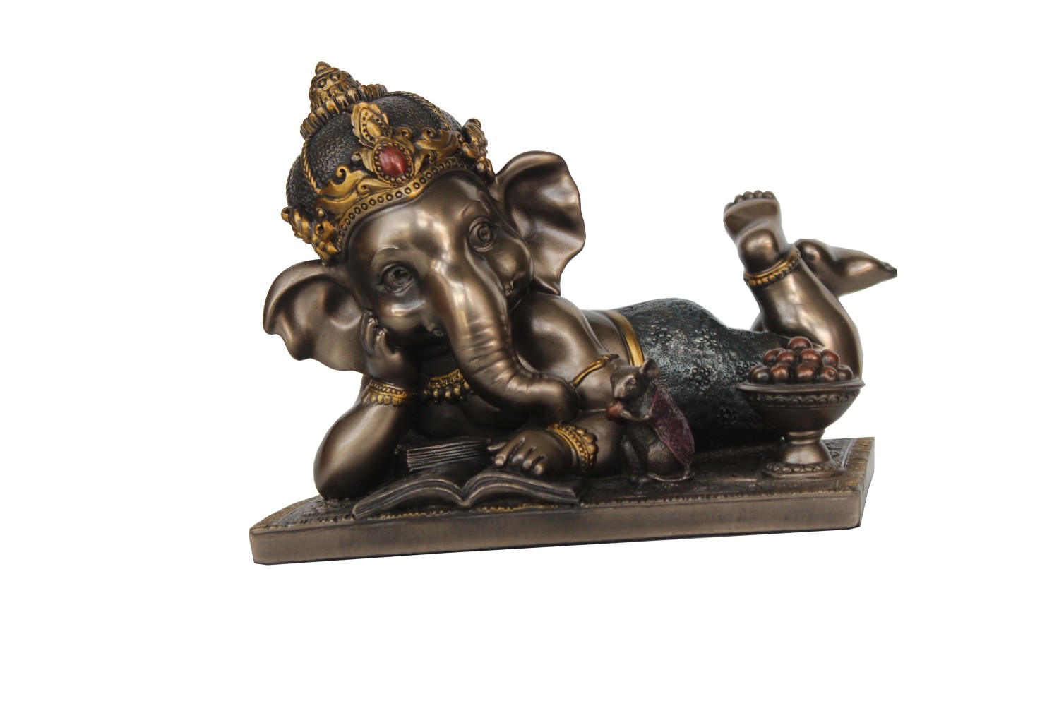 Copper Finish Baby Ganesha Statue