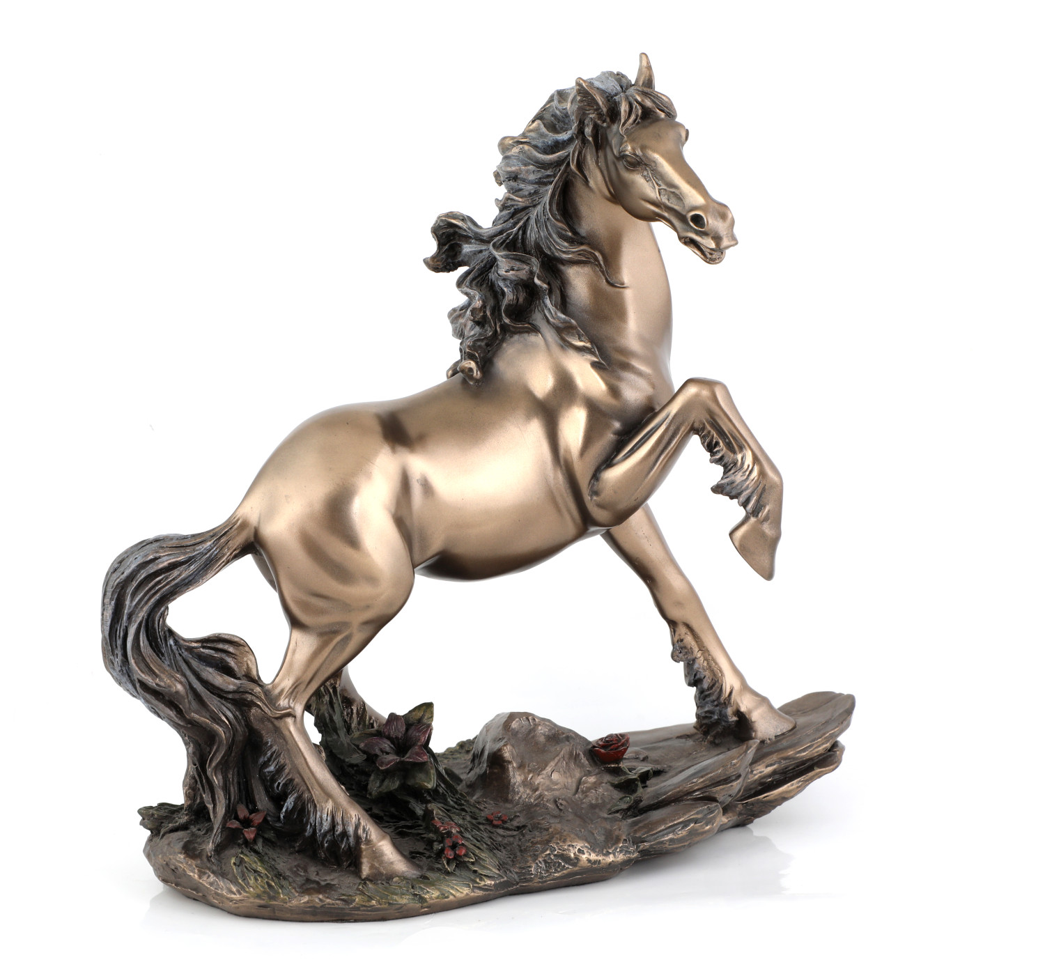 Polyresin Copper Finish Horse