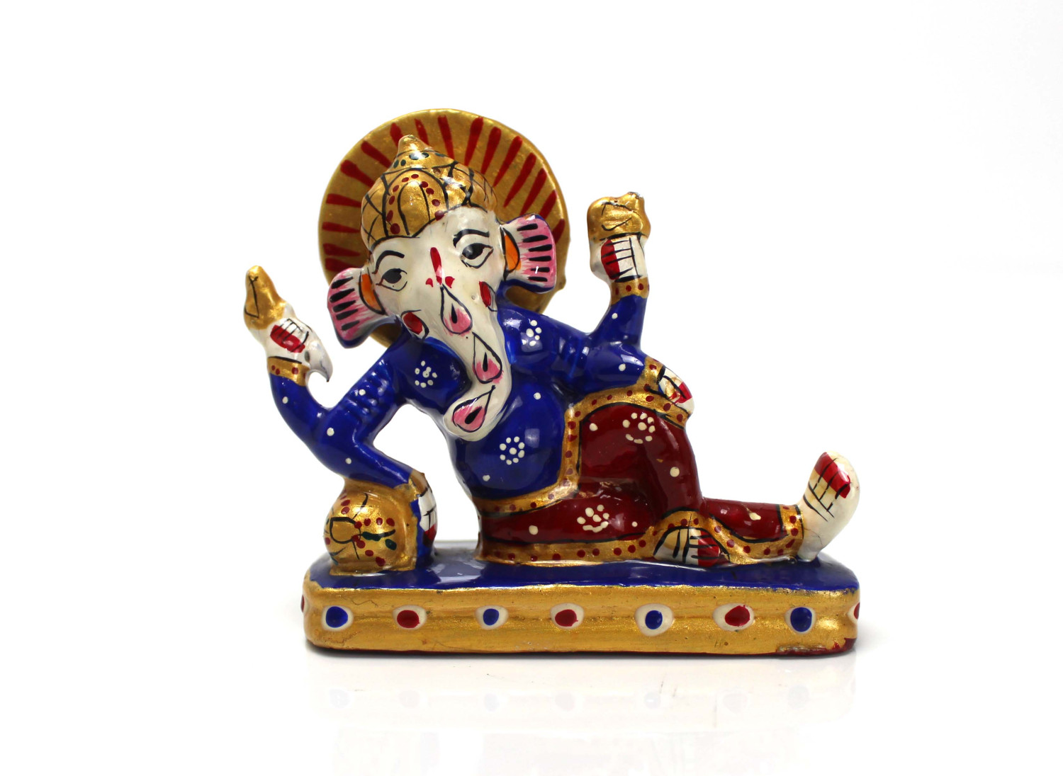 Metal Sleeping Ganesh Statue