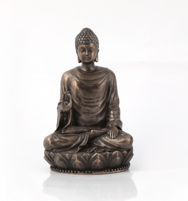 Copper Finish Sitting Buddha