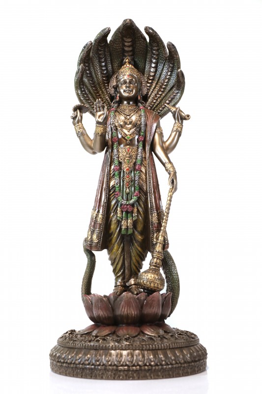 Copper Finish Vishnu Ji