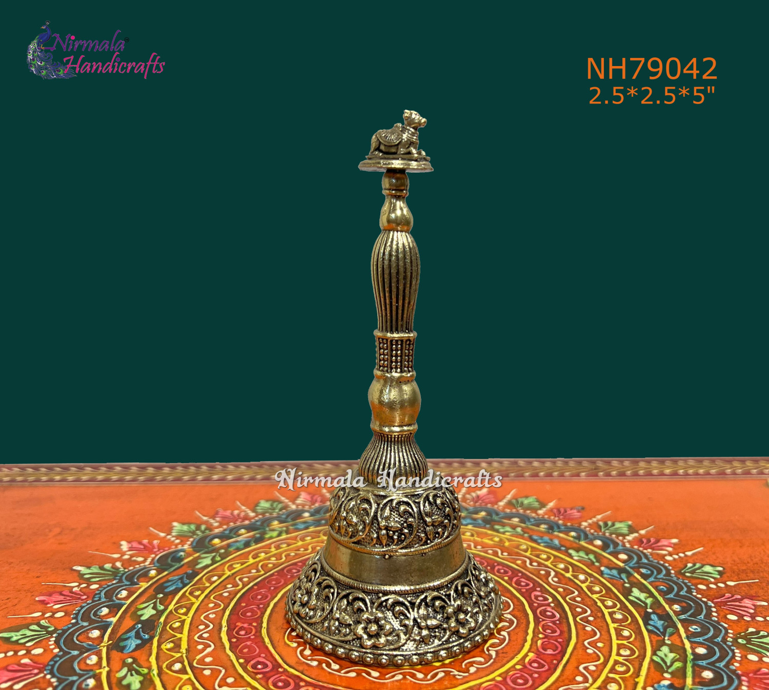 Brass Nandi Hand Bell