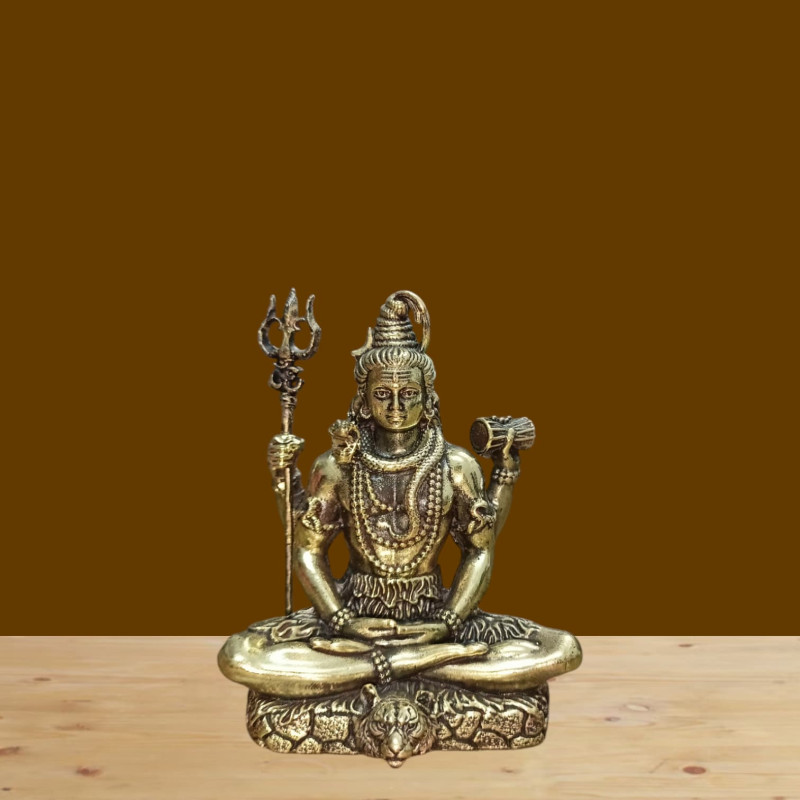 Brass Shiva Sitting