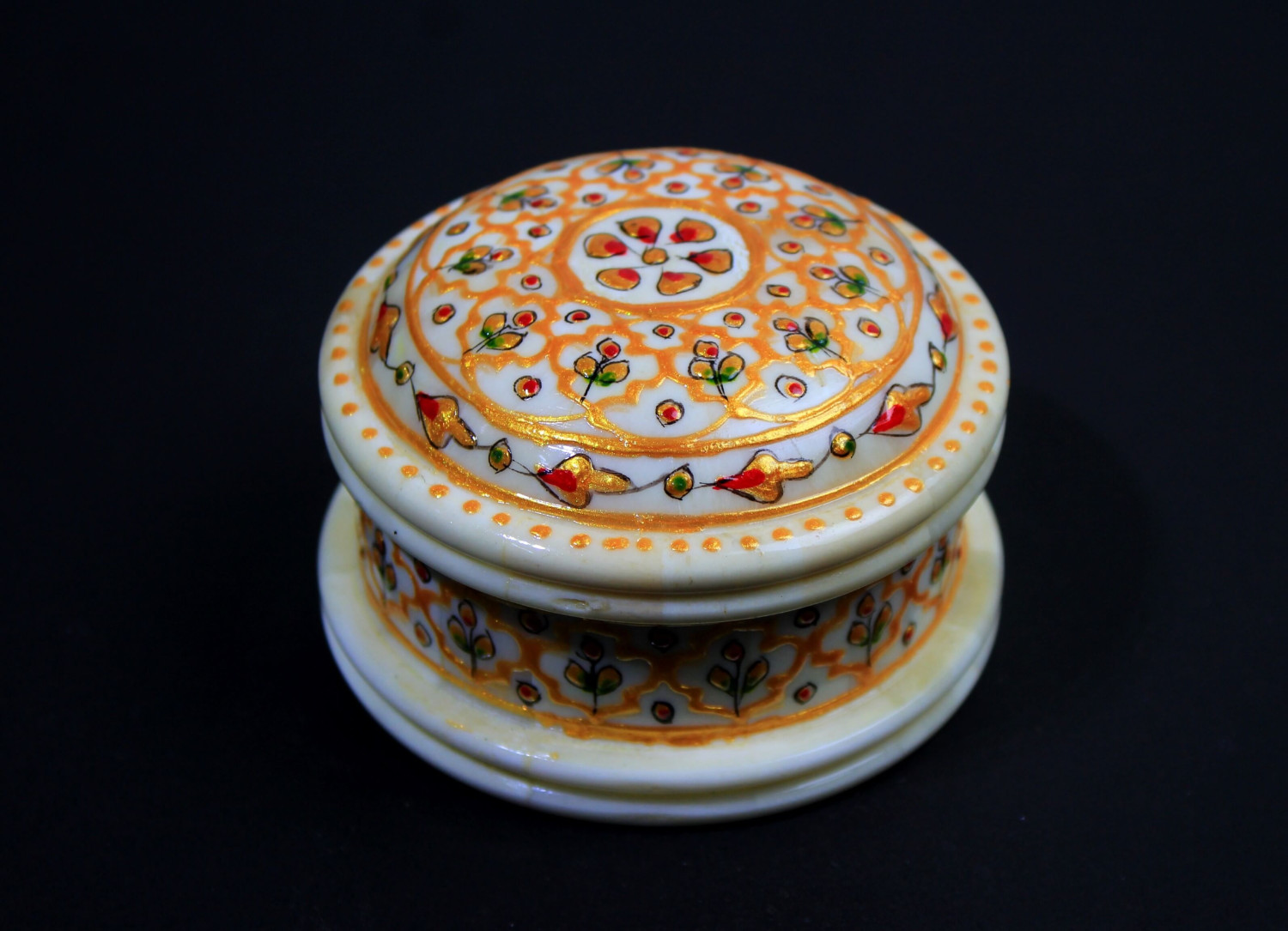 Bone Powder Box Embossed