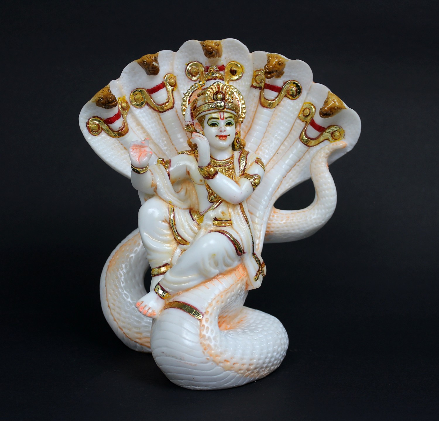 M.D. SUPERFINE SITTING KRISHNA ON KALIA NAAG STATUE