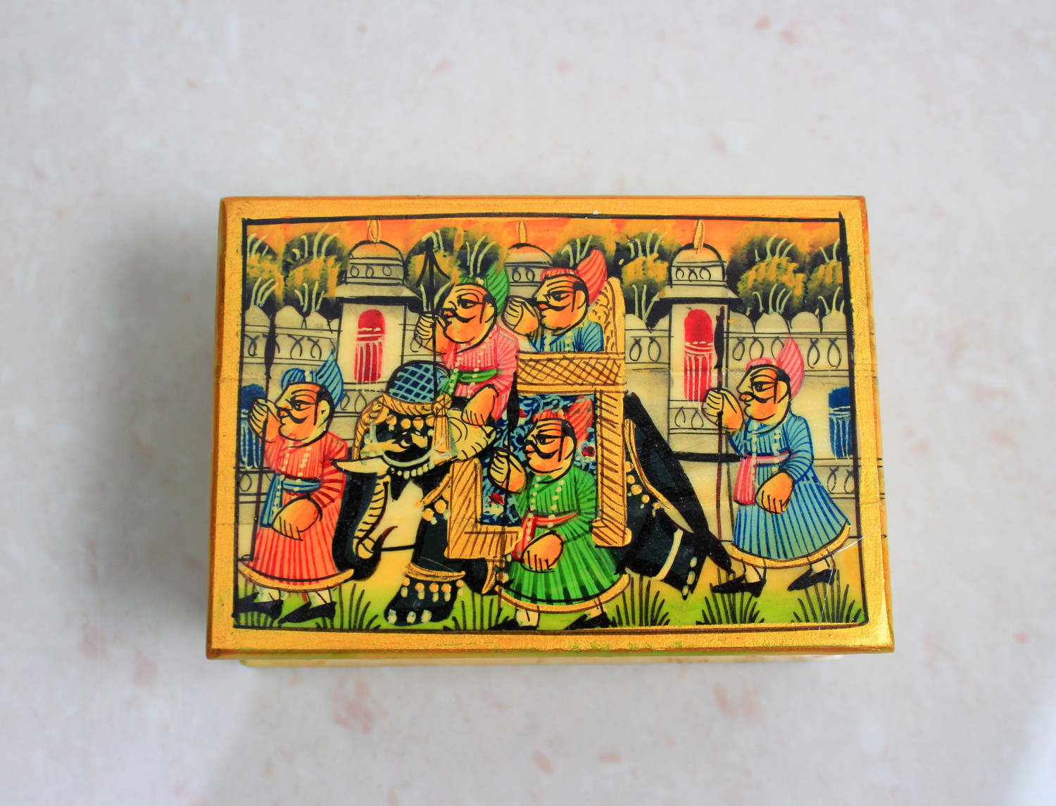 Solid Bone Box Painted