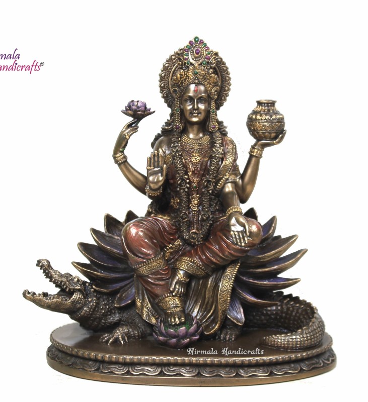 Copper Finish Ganga Maa Statue