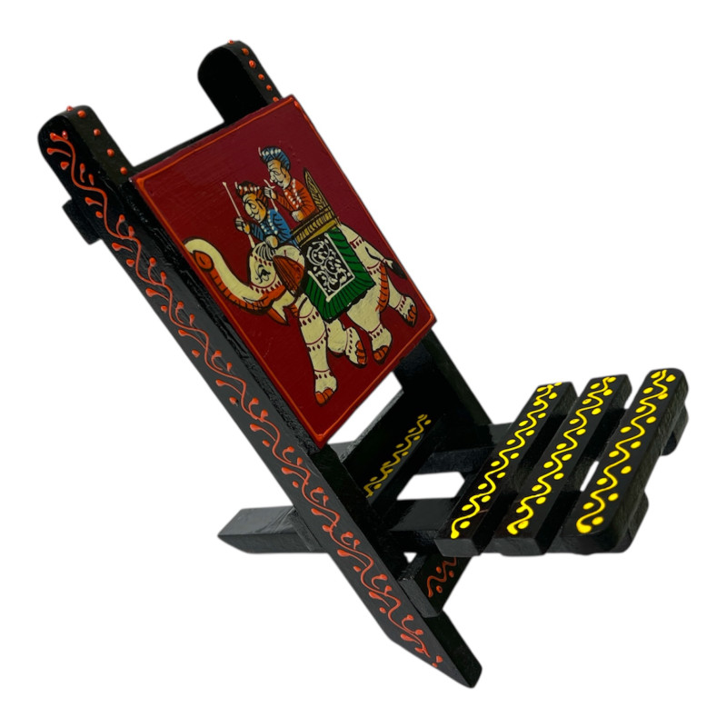 Wooden Painted Chair Mobile Stand