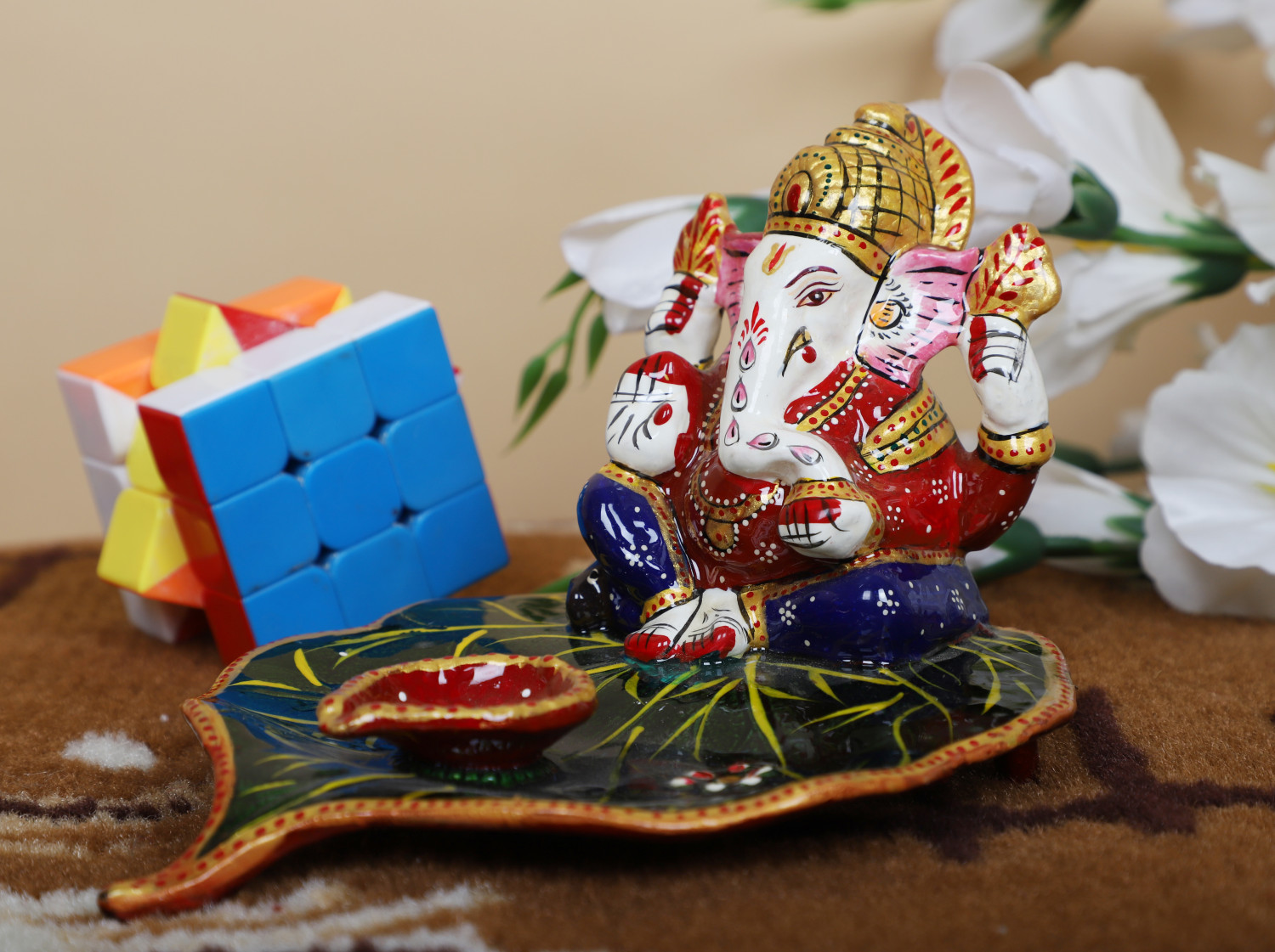 PATTA GANESH WITH DIYA