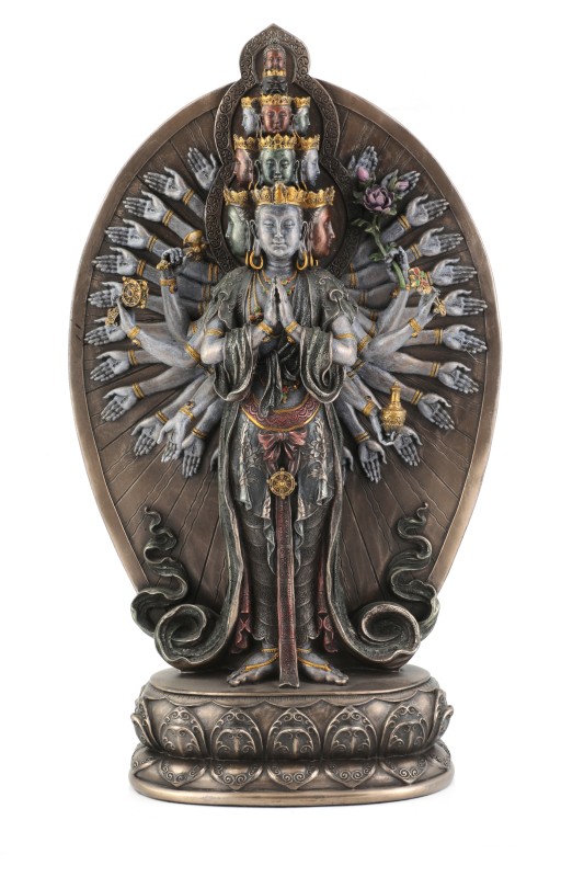 Copper Finish S.T. Lady Buddha Statue