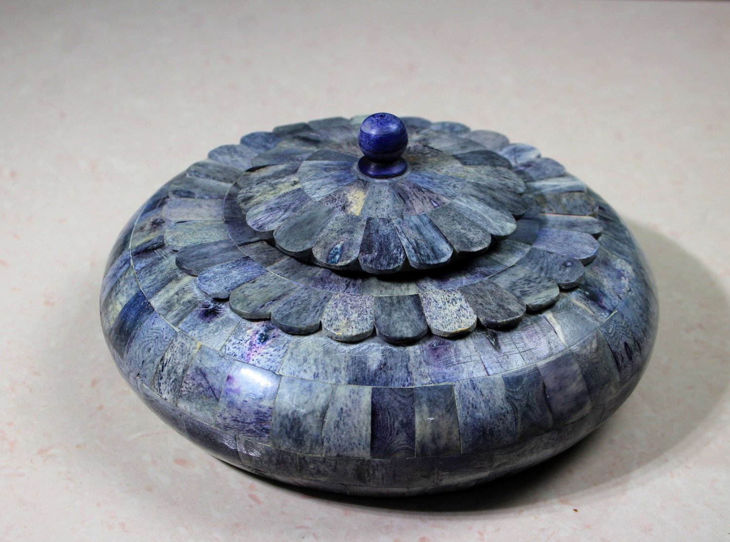 Bone Tobacco Box Grey Finish