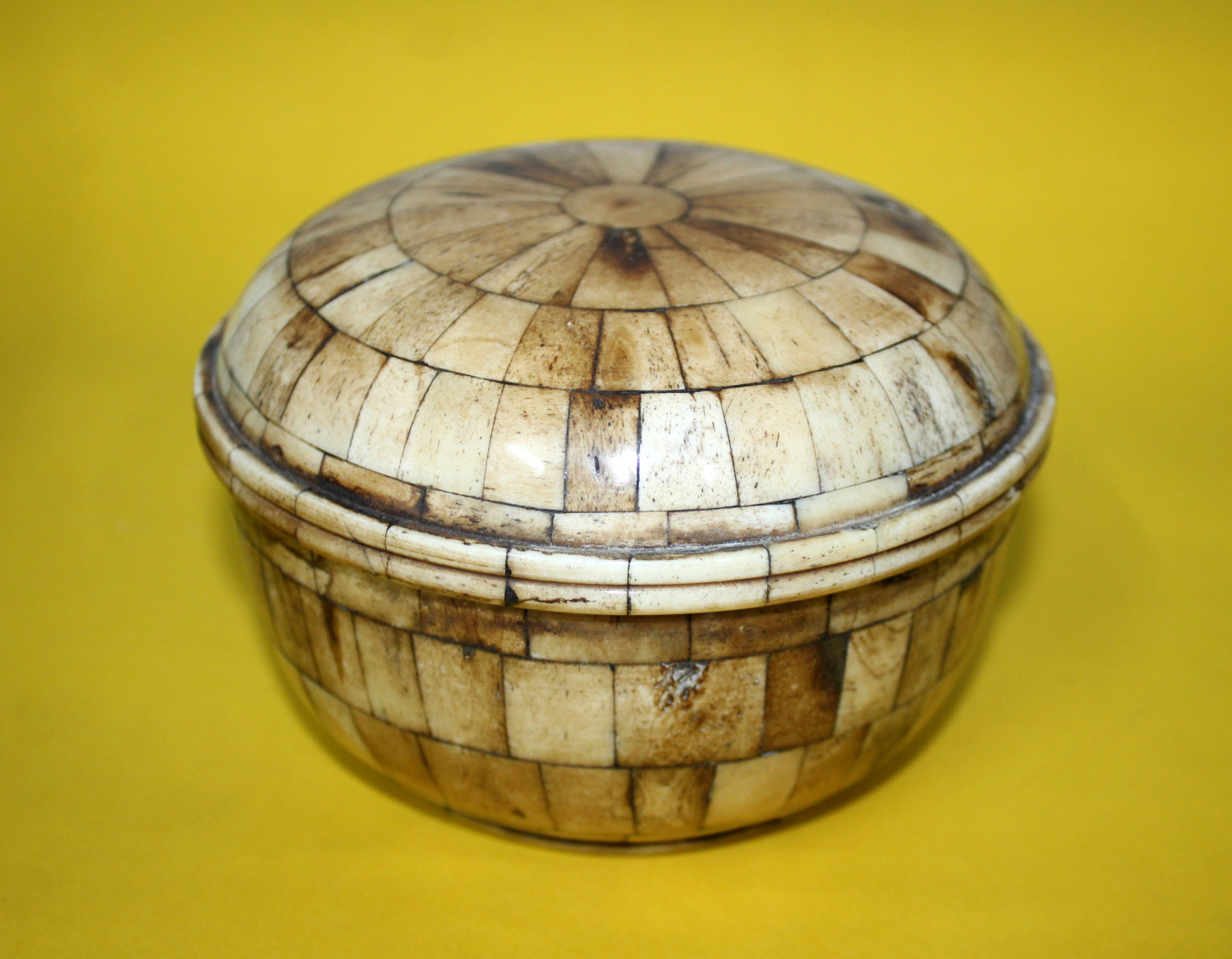 Bone Powder Box Antique Finish