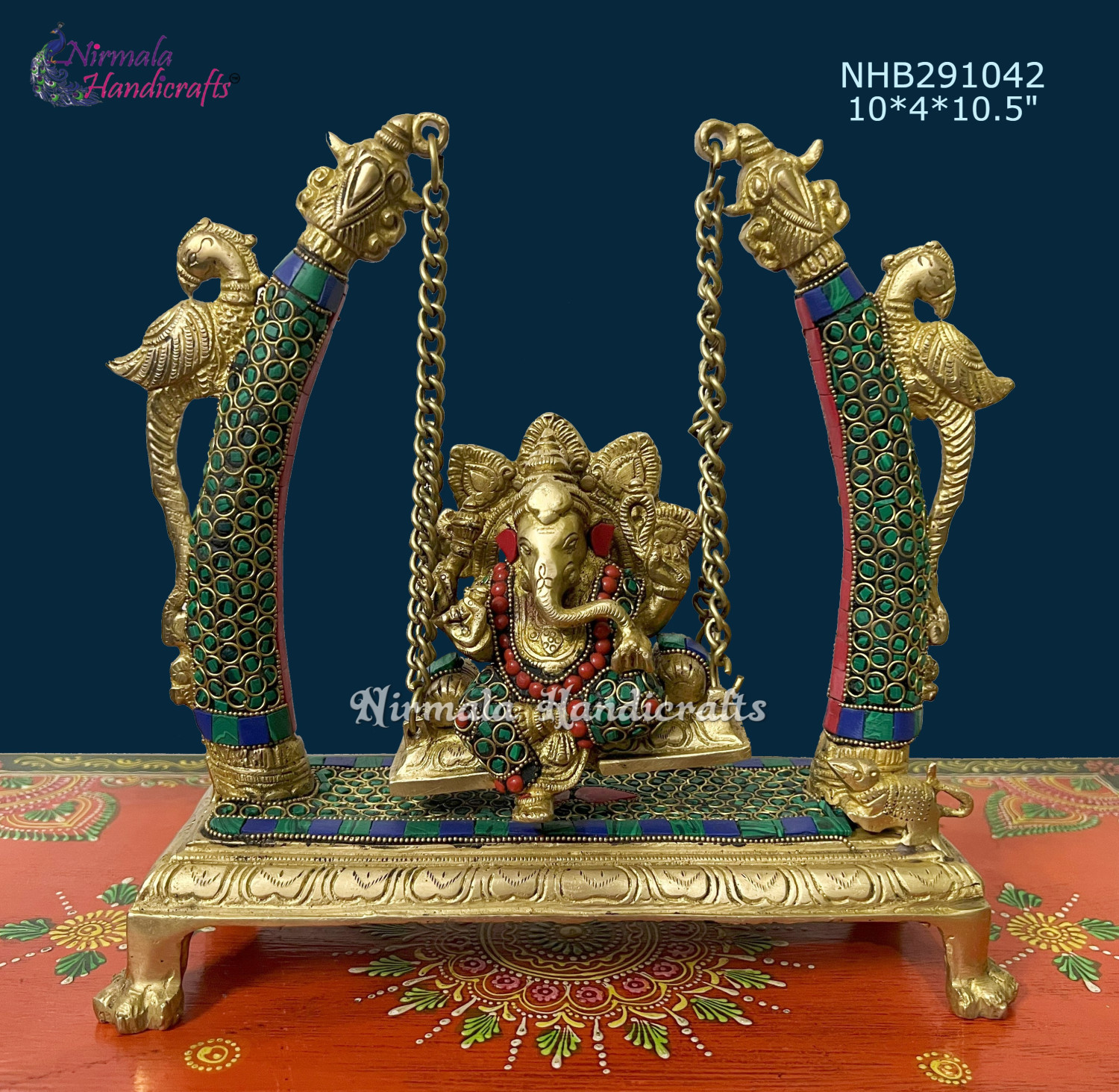 Brass Ganesh Tusk Swing