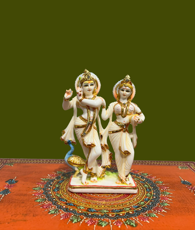 Culture Marble Radha Krishna Statue