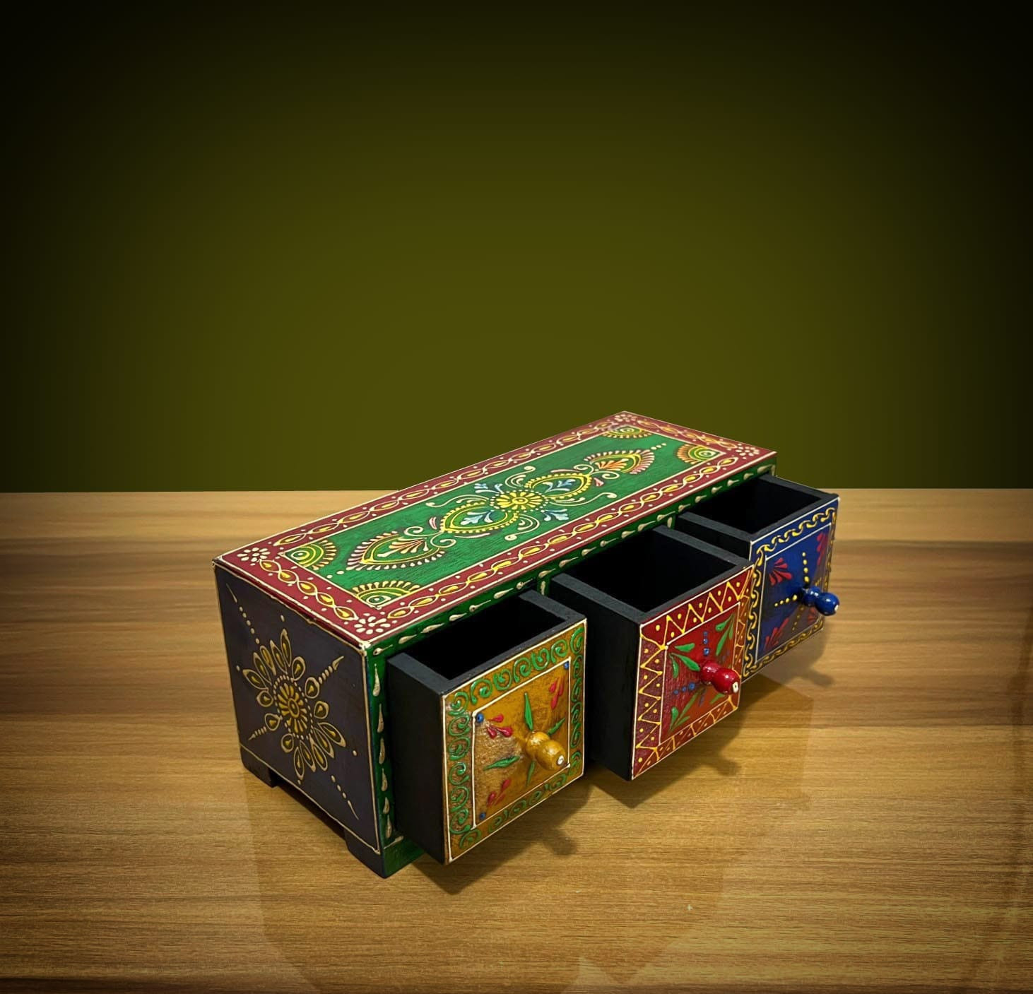 Wooden Three Diamond Drawer