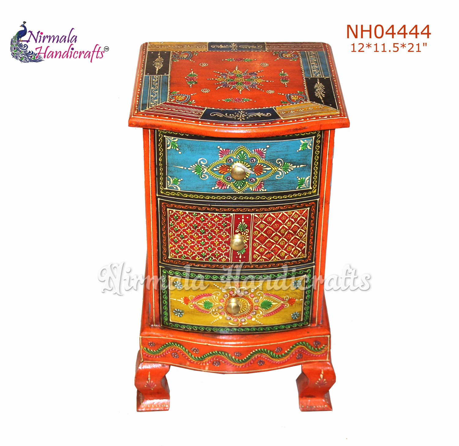 3 Drawer Chest Curving Leg