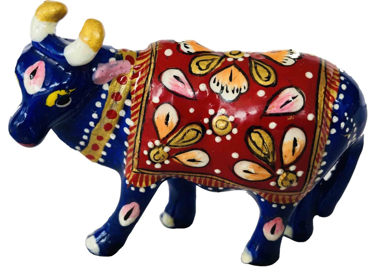 METAL BLUE COW ENAMEL