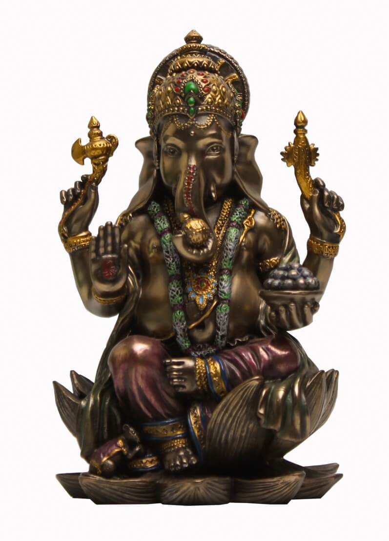 Copper Finish Kamal Ganesha