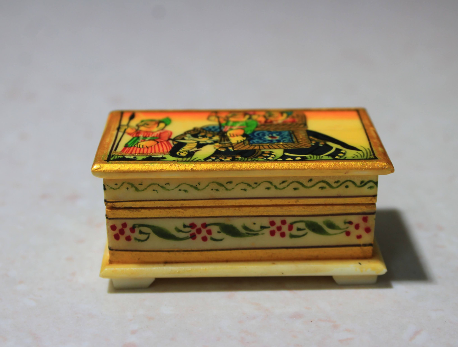 Solid Bone Box Painted