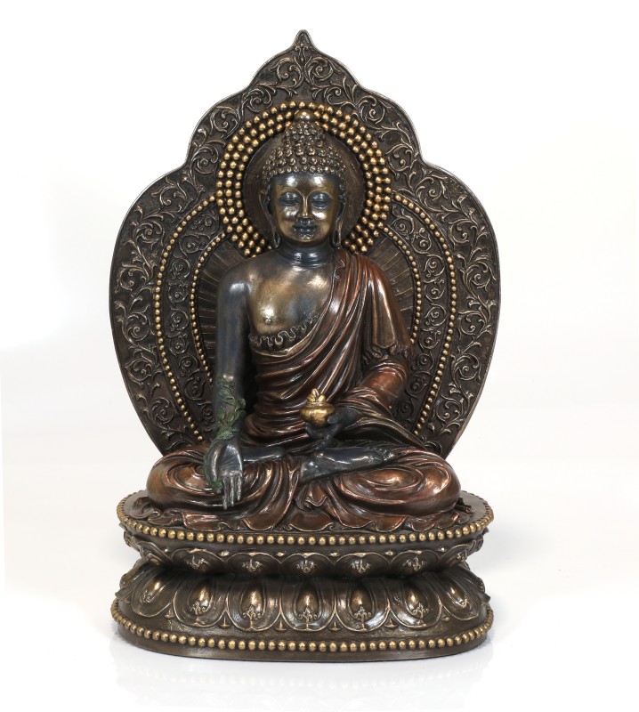 Copper Finish Pardi Buddha Statue