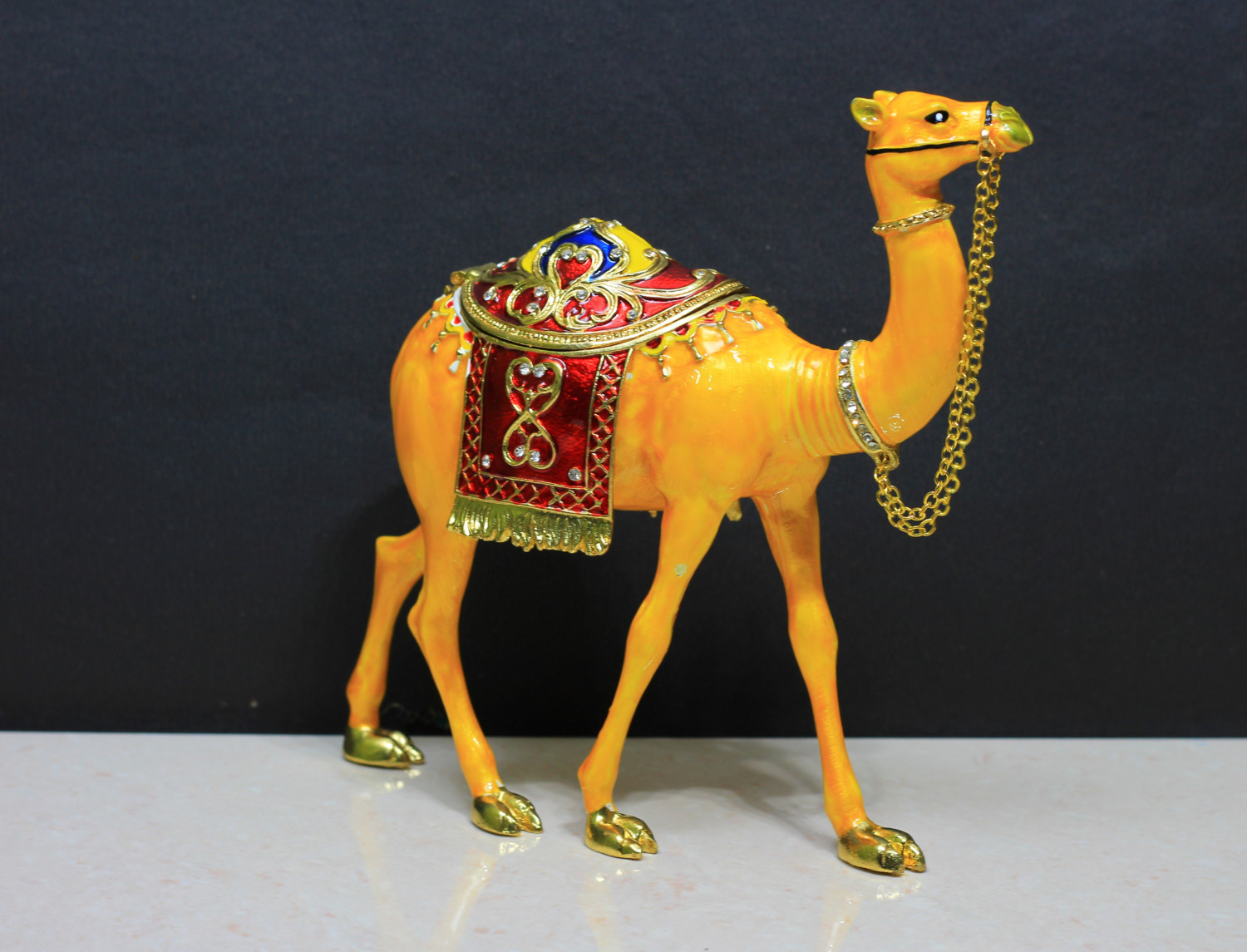 Brass Camel Trinket Box