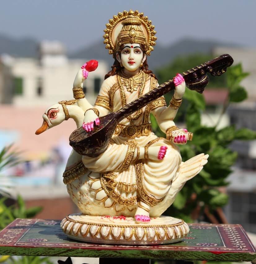 SWAN SARASWATI FINE PAINTED
