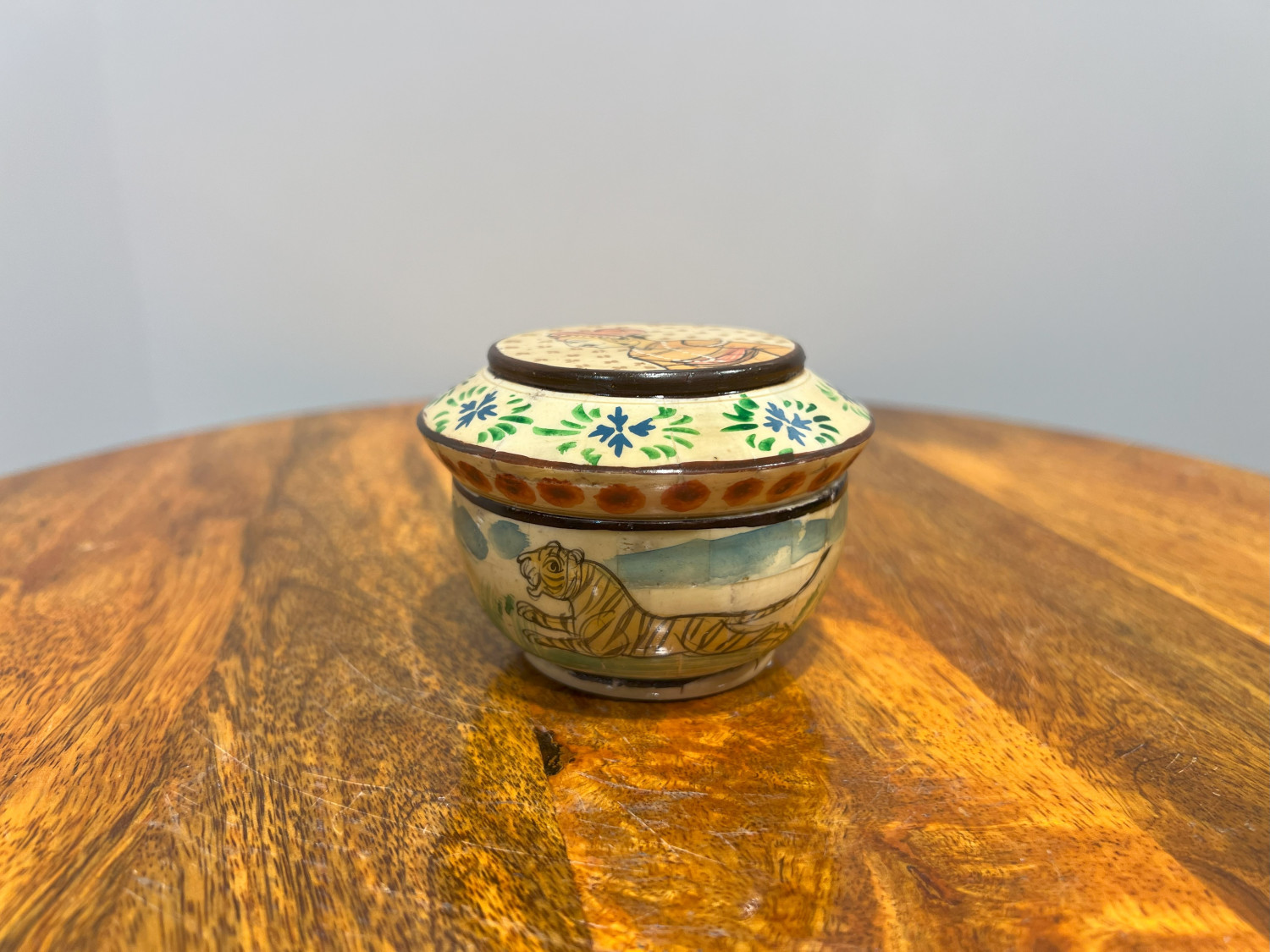 Bone Powder Box Painted