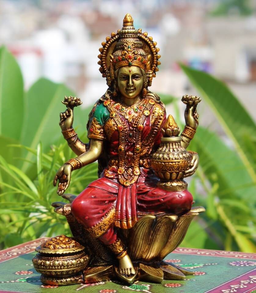 GODDESS LAXMI ON LOTU