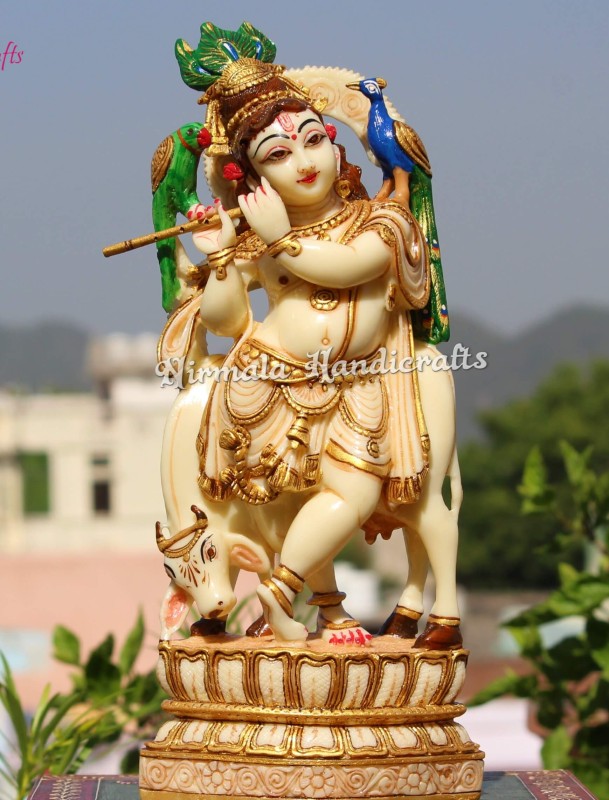 COW KRISHNA FINE PAINTED