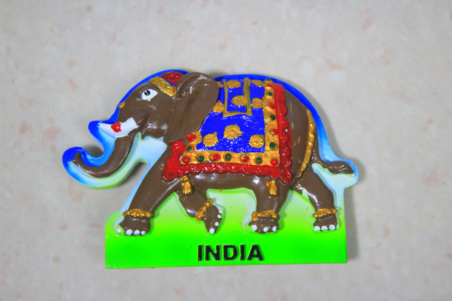 Ceramic Elephant Magnet